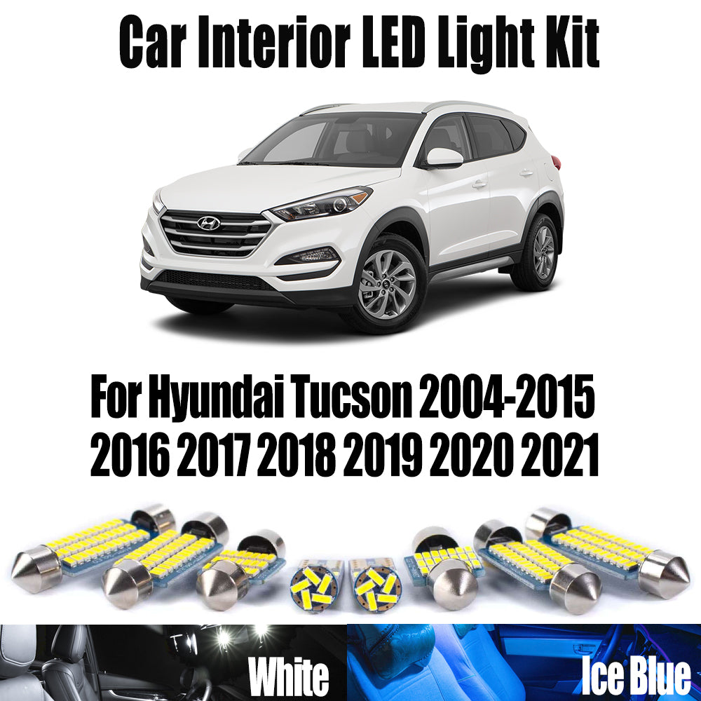 AutoGlowLED Canbus LED Interior Light Kit for Hyundai Tucson 2004-2021
