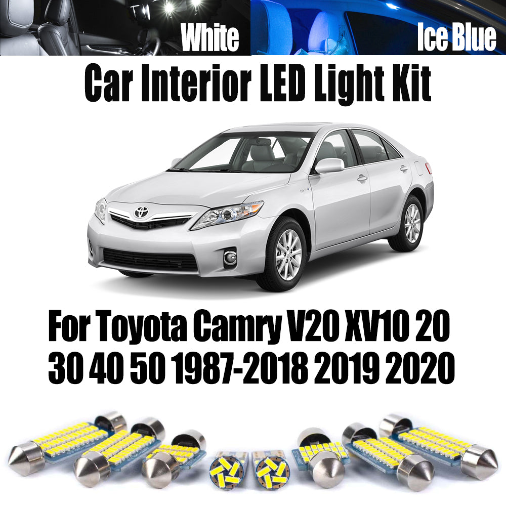 AutoGlowLED LED Interior Light Kit for Toyota Camry V20-XV50 1987-2020 Canbus