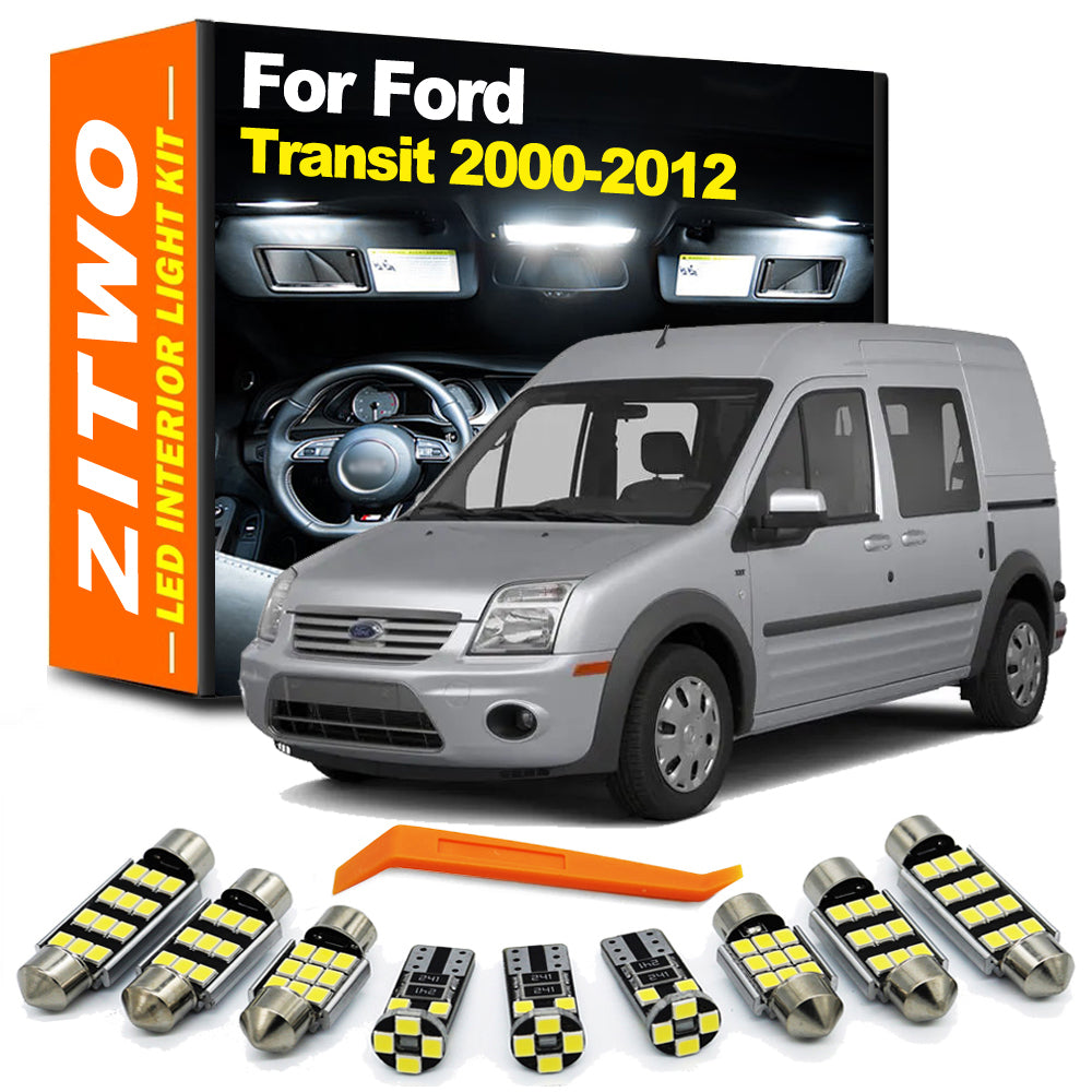 AutoGlowLED 16-Piece LED Interior Light Kit for Ford Transit/Tourneo 2000-2012