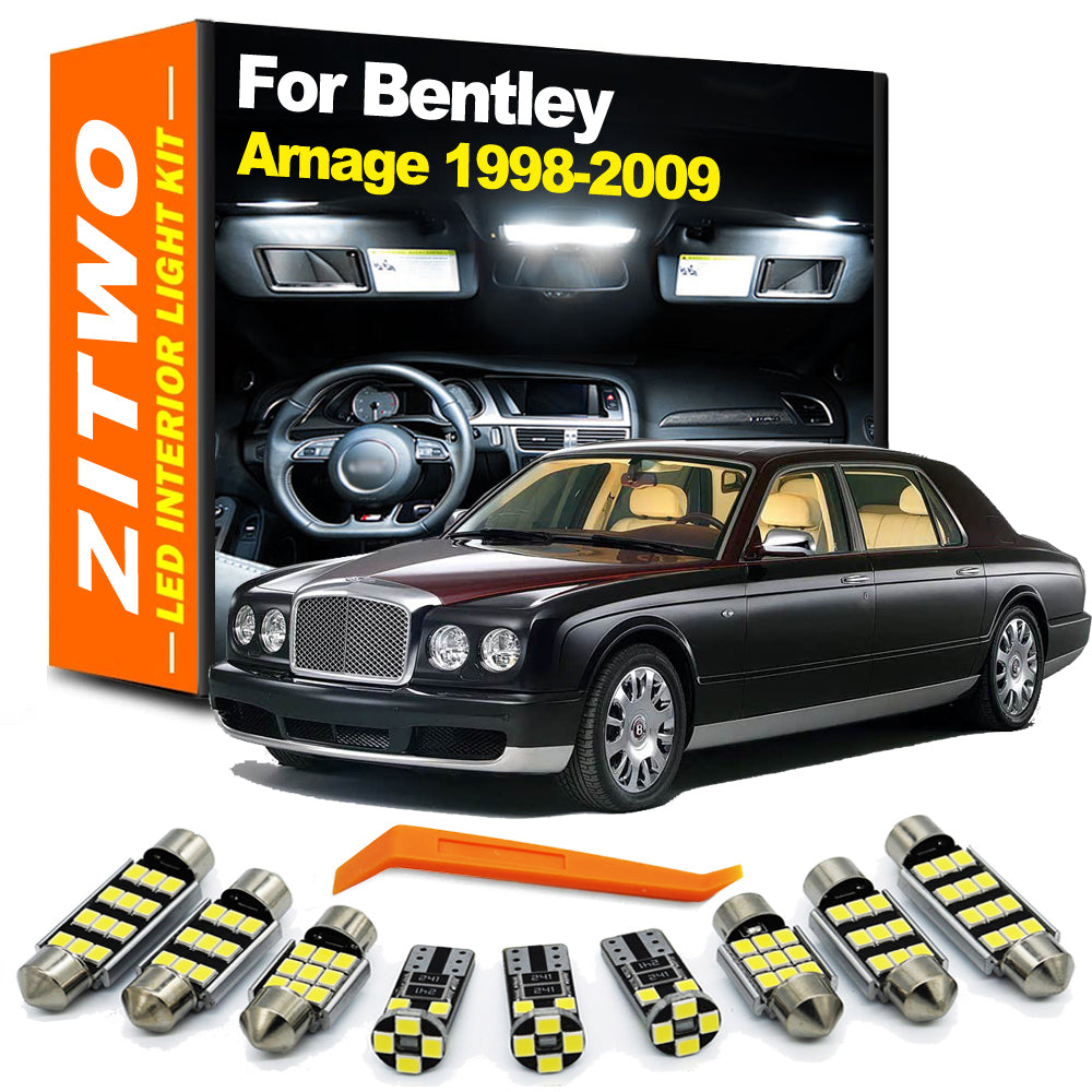 AutoGlowLED 23Pcs LED Interior Light Kit for Bentley Arnage 1998-2009