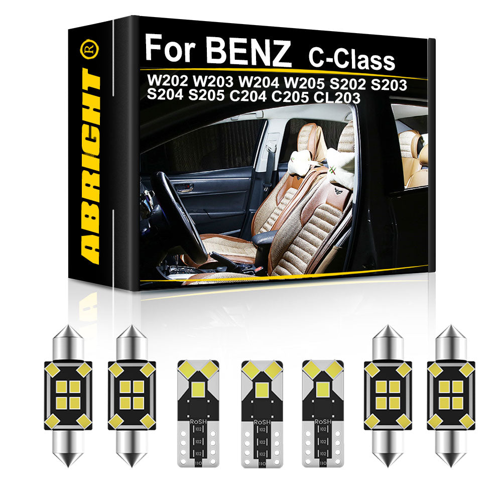 AutoGlowLED Interior LED Light Kit for Mercedes-Benz C-Class Canbus