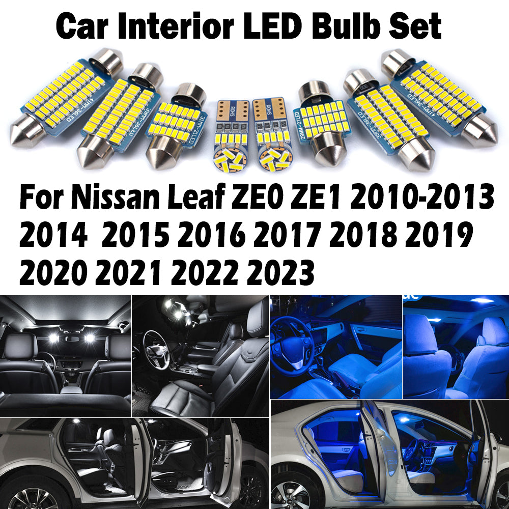 AutoGlowLED LED Interior Map Dome Light Kit for Nissan Leaf 2010-2023