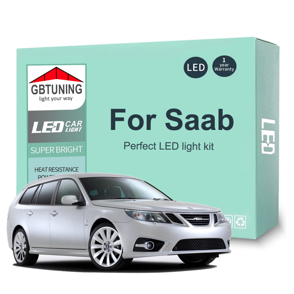 AutoGlowLED Canbus LED Interior Light Kit for Saab 9-3 9-5 9-2X 9-3X 9-7X