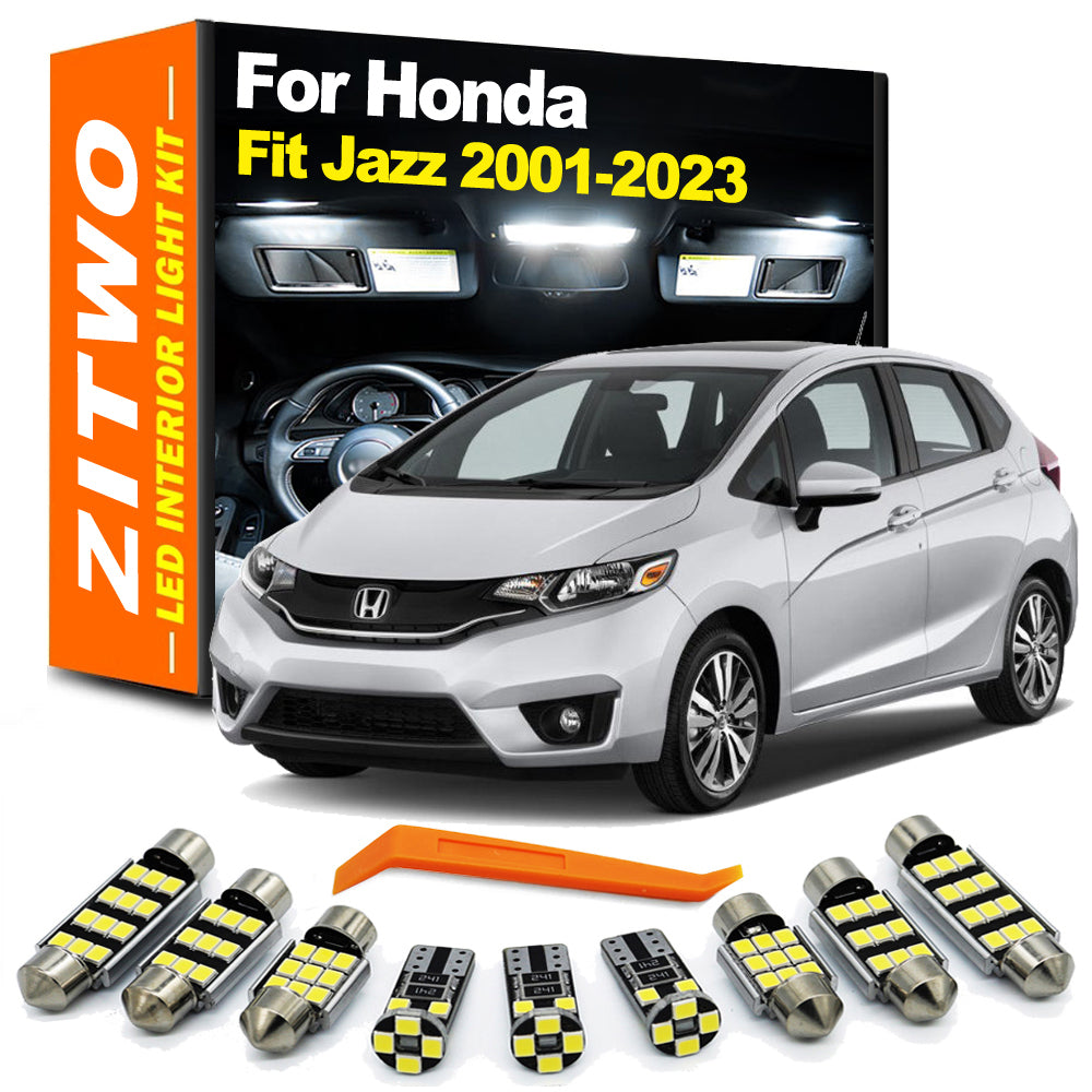 AutoGlowLED LED Interior Light Bulb Kit for Honda Fit Jazz MK1-MK4 2001-2023