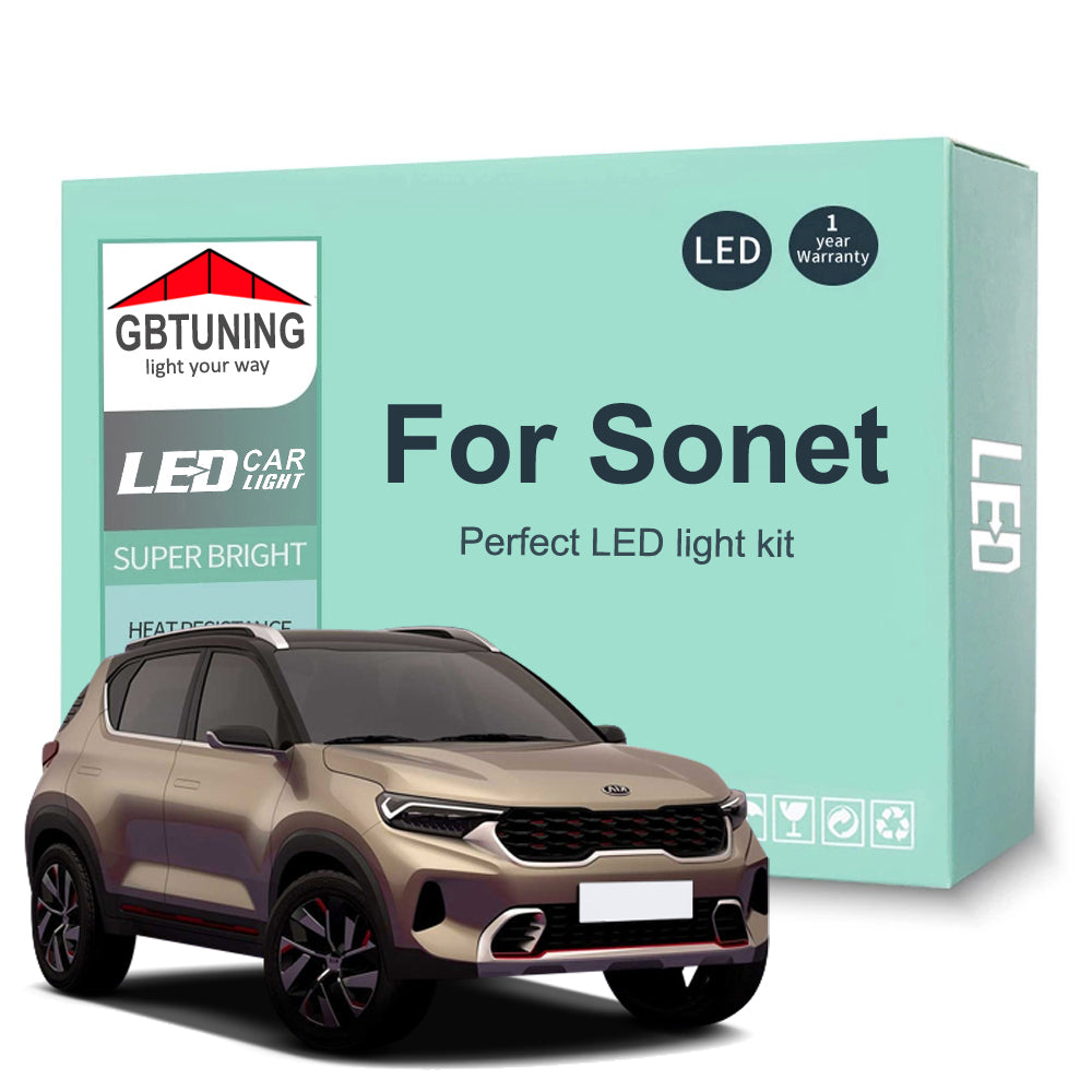 AutoGlowLED 8Pcs LED Interior Light Kit for KIA Sonet 2020-2023 Canbus