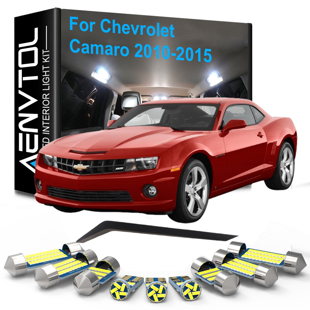 AutoGlowLED LED Interior Light Kit for Chevrolet Camaro 2010-2015 Canbus Error Free 6pcs