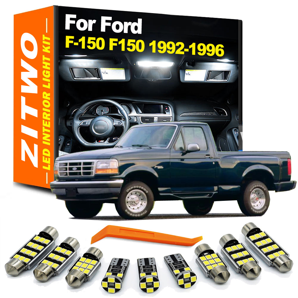 AutoGlowLED 11Pcs LED Interior Light Kit for Ford F-150 1992-1996