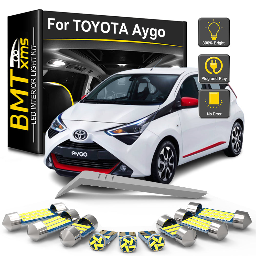 AutoGlowLED Canbus LED Interior Light Kit for Toyota Aygo X MK1 MK2 MK3 2005-2023