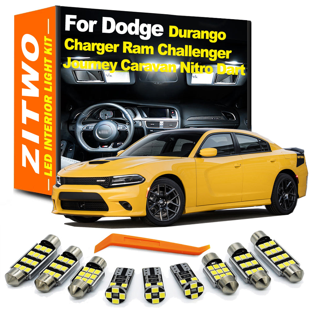 AutoGlowLED LED Interior Light Kit for Dodge Ram, Charger, Durango, Grand Caravan