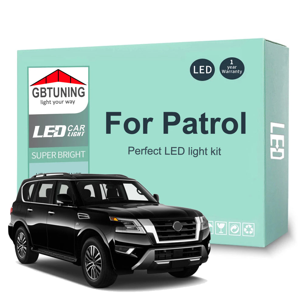 AutoGlowLED Interior LED Light Kit for Nissan Patrol Y61 Y62 Canbus