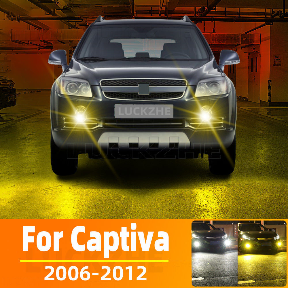 AutoGlowLED LED Fog Lamp Bulbs for Chevrolet Captiva 2006-2012, 2Pcs