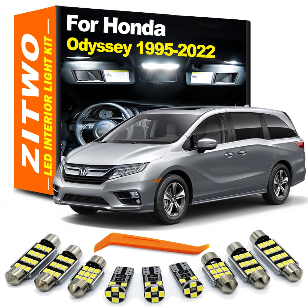 AutoGlowLED LED Interior Light Kit for Honda Odyssey 1995-2022 Map Dome Trunk License