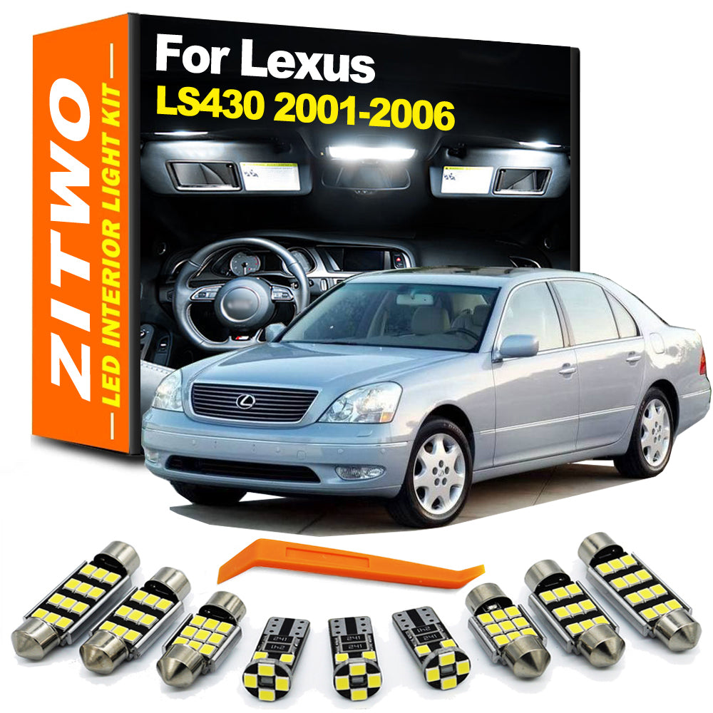 AutoGlowLED 23Pcs LED Interior Light Kit for Lexus LS430 2001-2006
