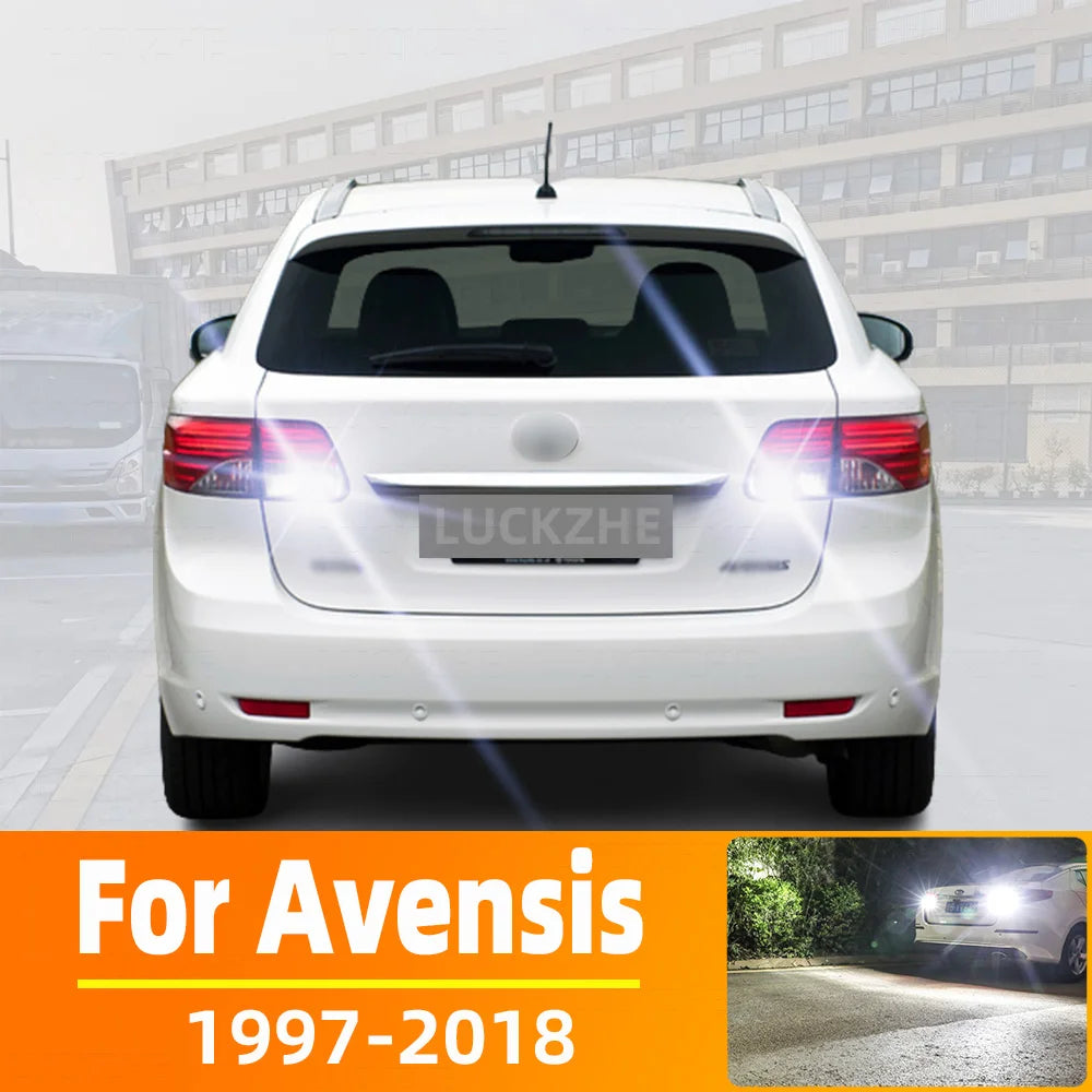 AutoGlowLED LED Reverse Light for Toyota Avensis T22 T25 T27 1997-2018, 2pcs