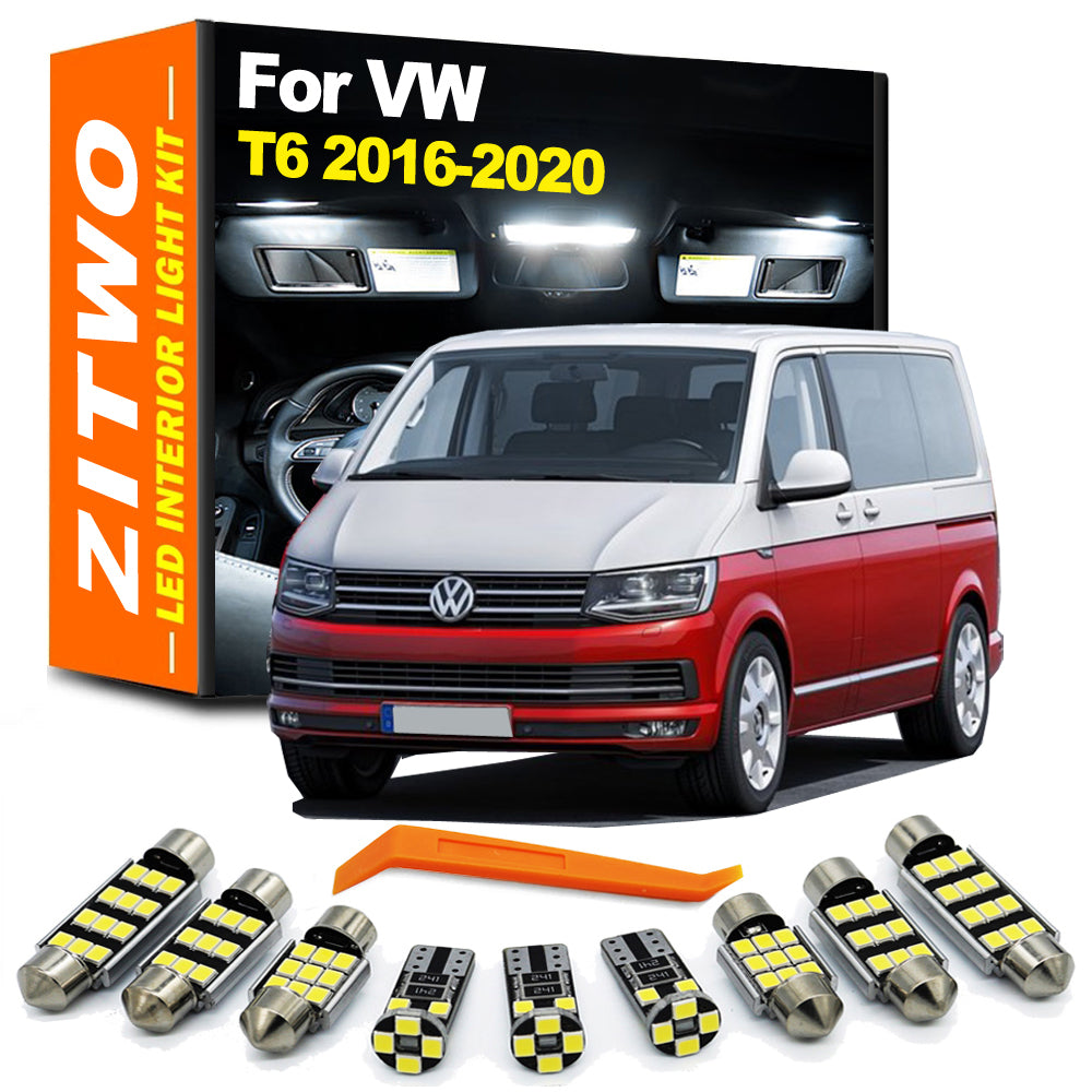 AutoGlowLED 19-Piece LED Interior Light Kit for VW T6 Multivan 2016-2020