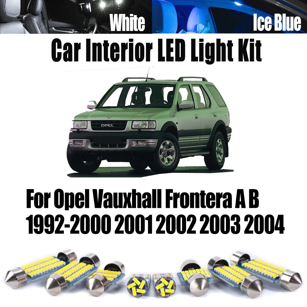 AutoGlowLED Canbus LED Interior Light Kit for Opel Vauxhall Frontera A B 1992-2004