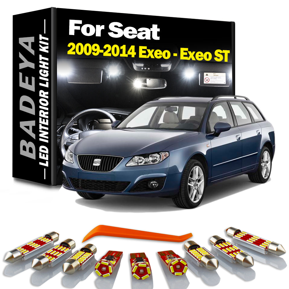 AutoGlowLED 17Pc LED Interior Light Kit for Seat Exeo & Exeo ST 2009-2014 Canbus