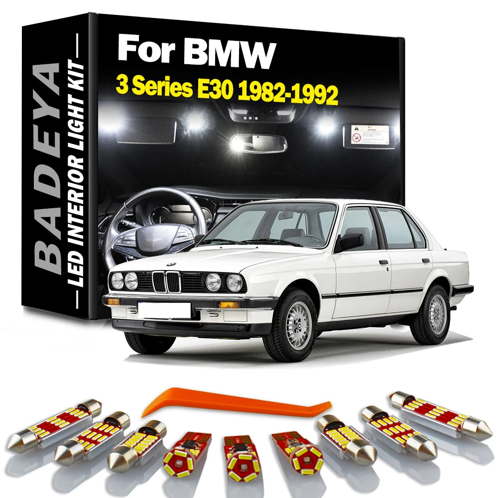 AutoGlowLED Canbus LED Interior Light Kit for BMW 3 Series E30 1982-1992