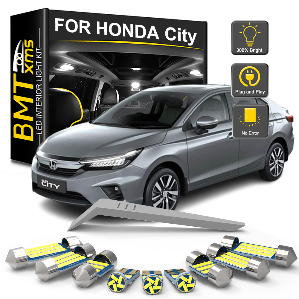 AutoGlowLED 9Pc Canbus LED Interior Light Kit for Honda City 2021-2024