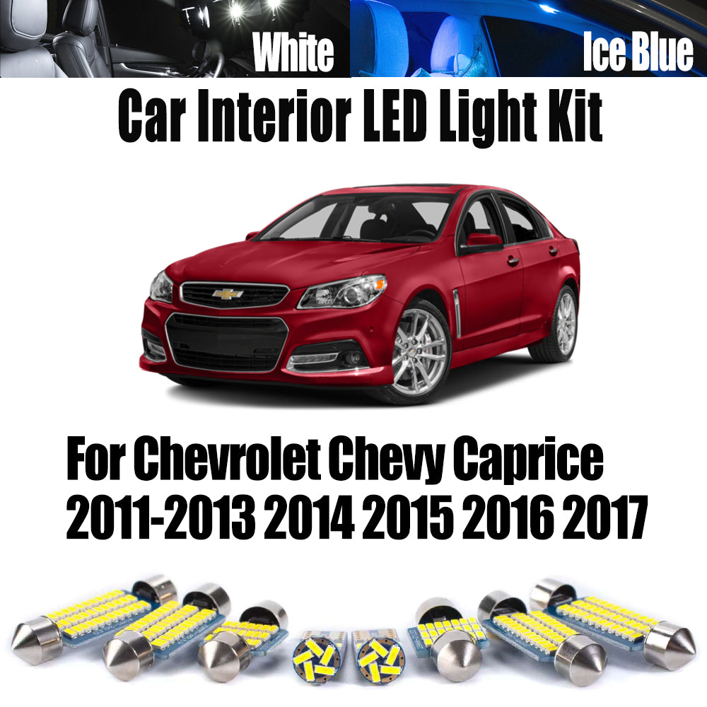 AutoGlowLED Canbus LED Interior Light Kit for Chevrolet Caprice 2011-2017