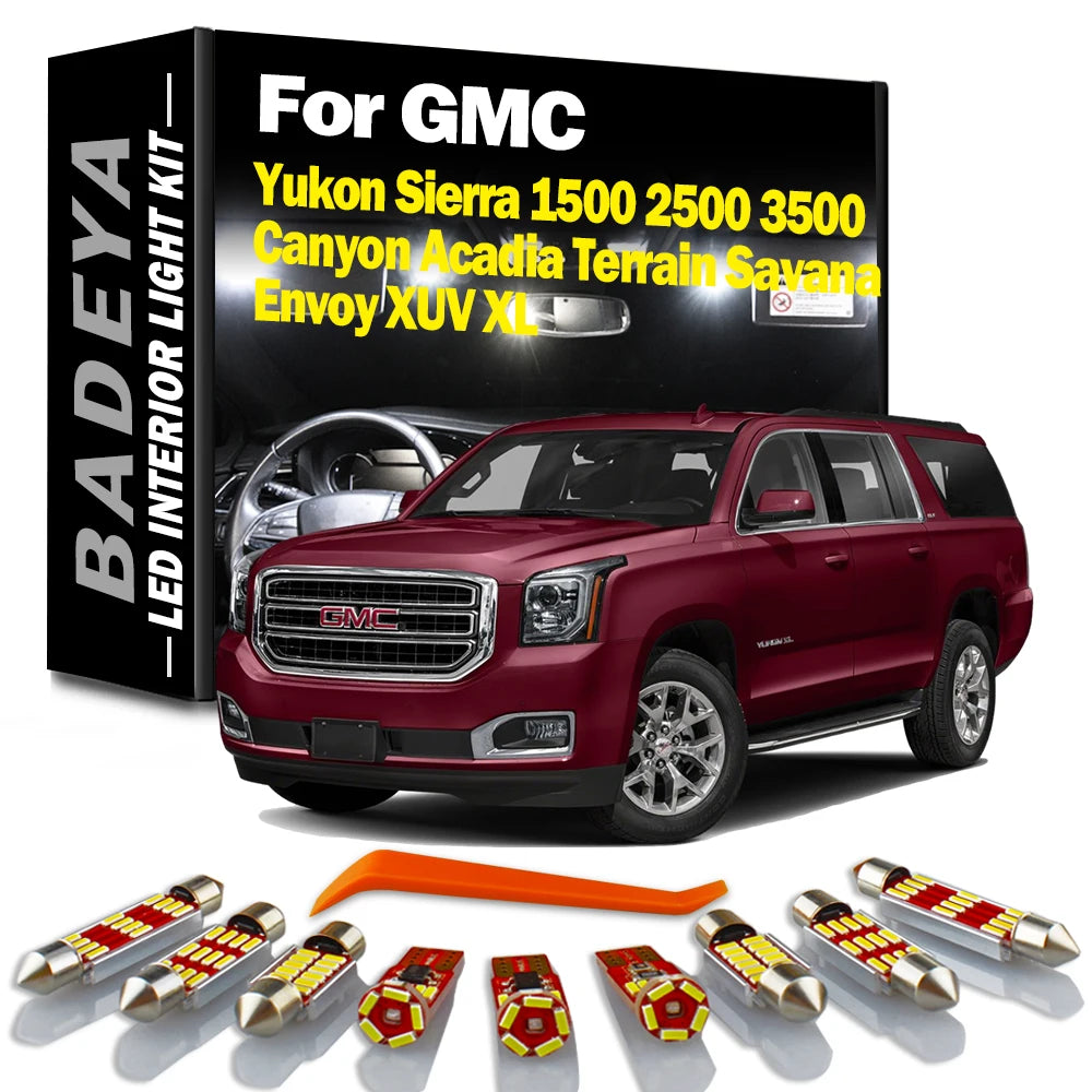 AutoGlowLED Canbus LED Interior Light Kit for GMC Sierra Yukon Canyon Acadia Terrain
