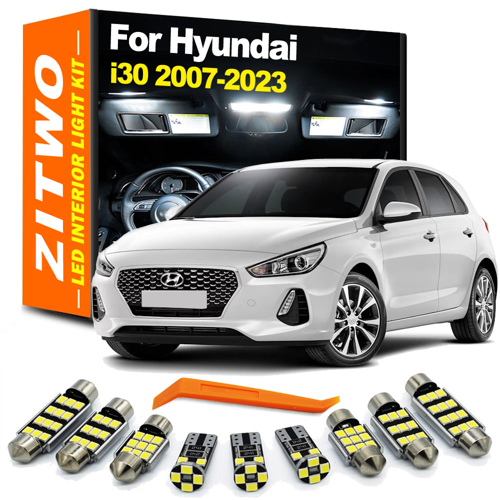 AutoGlowLED LED Interior Light Kit for Hyundai i30 MK1 MK2 MK3 2007-2023