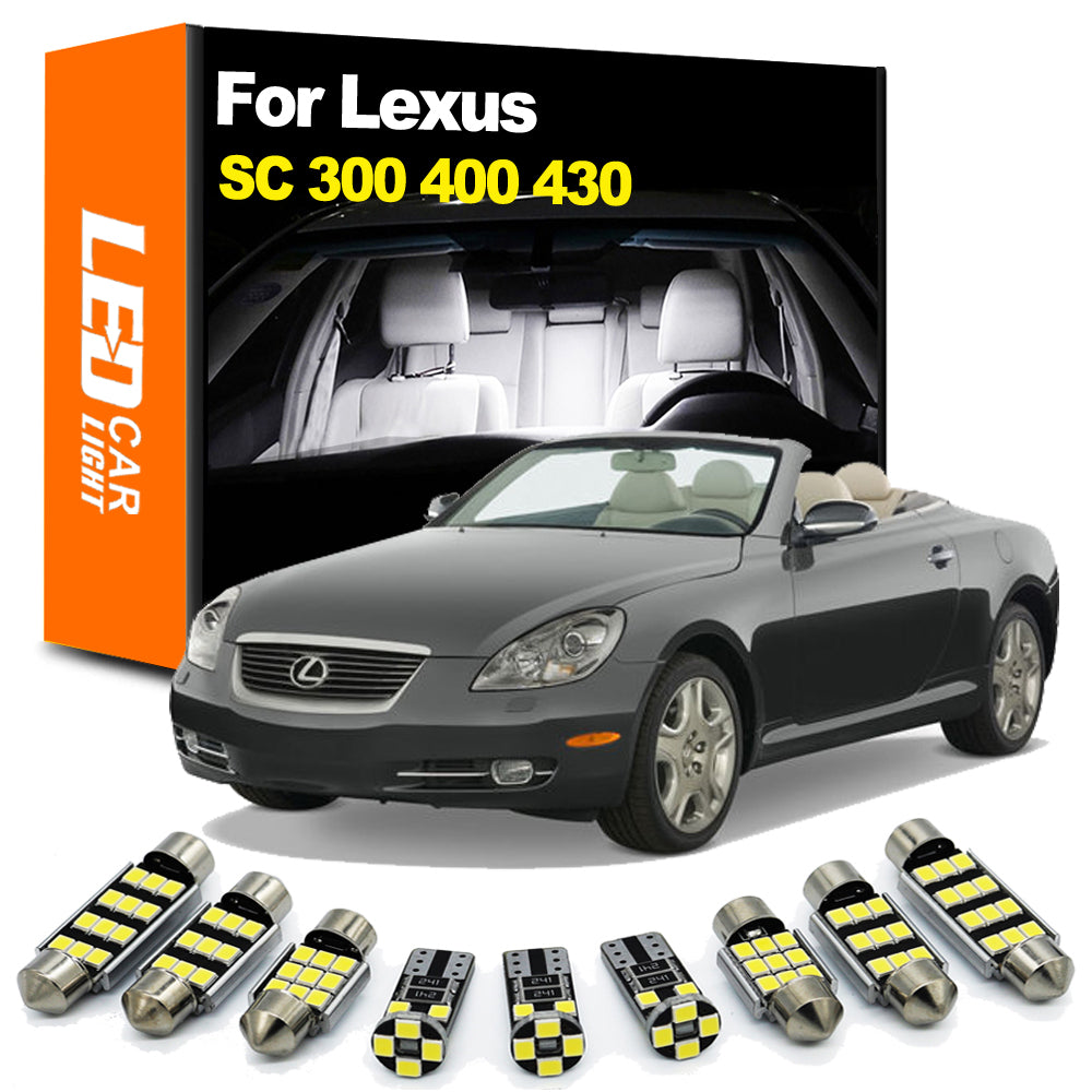 AutoGlowLED Interior LED Light Kit for Lexus SC300 SC400 SC430 1991-2010 Canbus