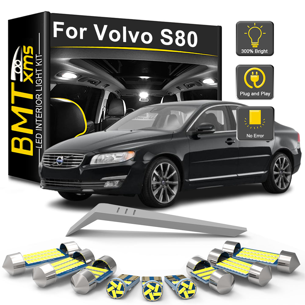 AutoGlowLED 15PCS LED Interior Light Kit for Volvo S80 2007-2017 Canbus
