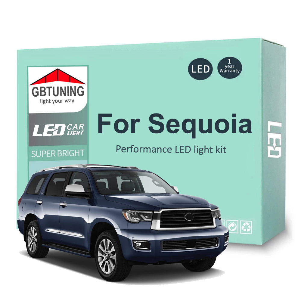 AutoGlowLED Canbus LED Interior Light Kit for Toyota Sequoia 2001-2021 No Error