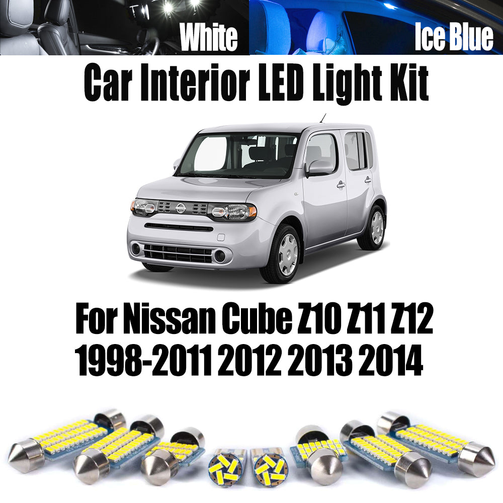 AutoGlowLED LED Interior Light Kit for Nissan Cube Z10 Z11 Z12 Canbus