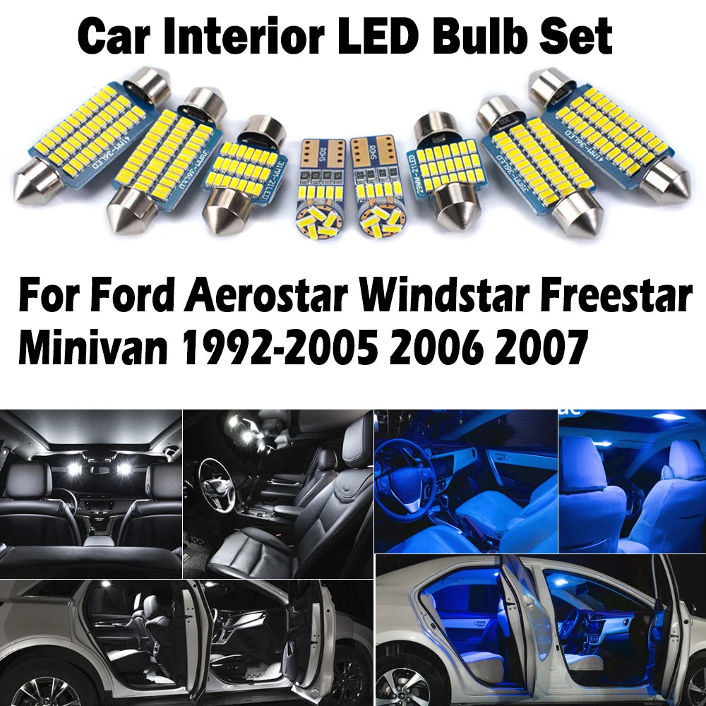 AutoGlowLED Canbus LED Interior Light Kit for Ford Aerostar Windstar Freestar Minivan