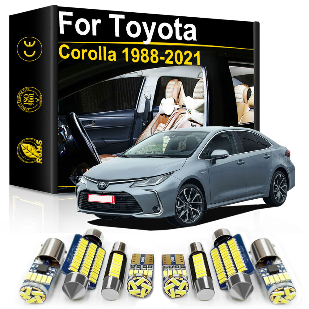 AutoGlowLED Interior LED Light Kit for Toyota Corolla 1988-2021 Canbus