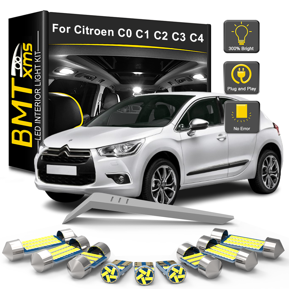 AutoGlowLED Car LED Interior Light Kit for Citroen C0 C1 C2 C3 C4 Saxo Xsara