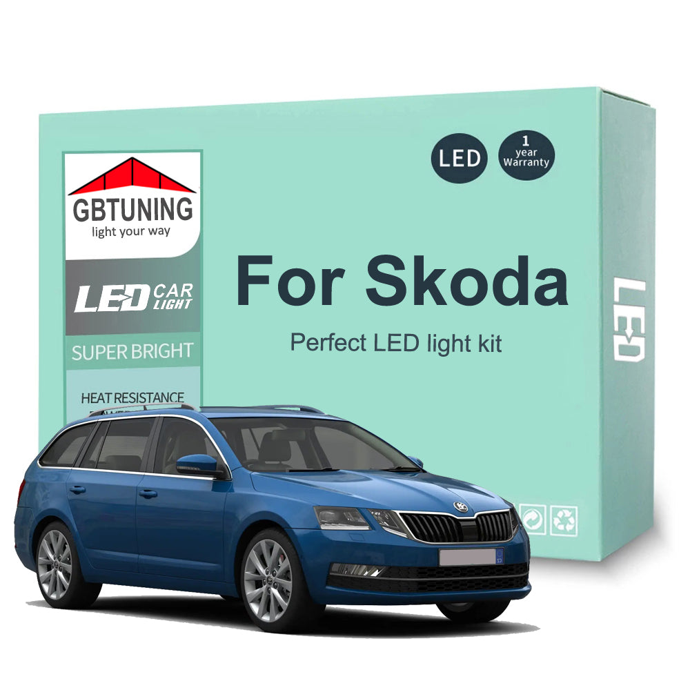 AutoGlowLED LED Interior Light Kit for Skoda Octavia Fabia Superb Canbus