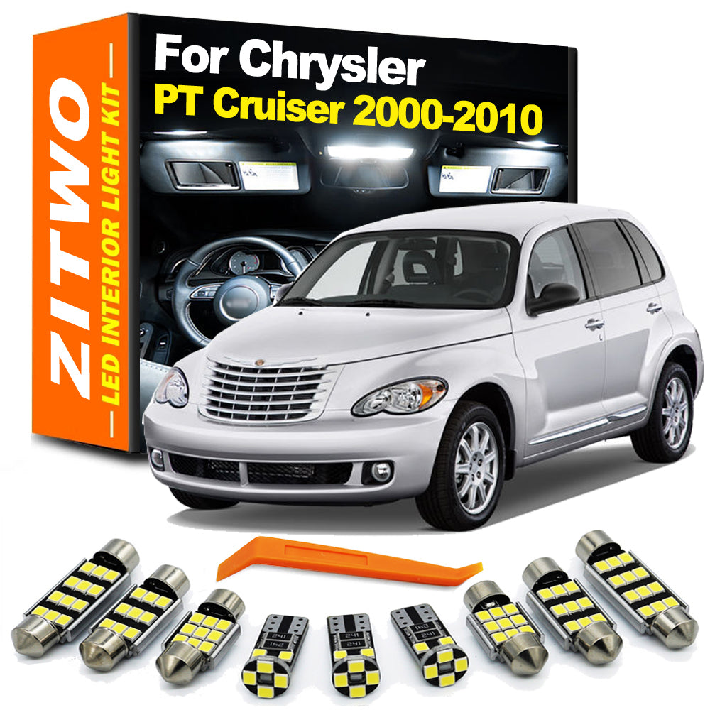 AutoGlowLED 12pc LED Interior Light Kit for Chrysler PT Cruiser 2000-2010