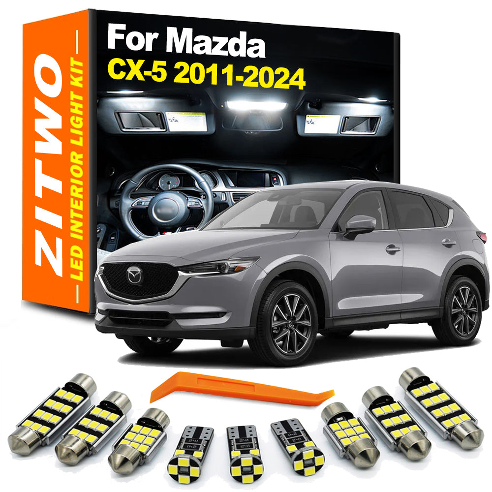 AutoGlowLED Canbus LED Interior Light Kit for Mazda CX-5 2011-2024 11Pcs