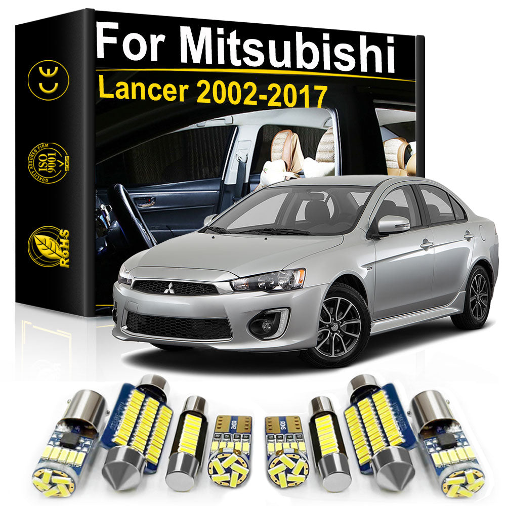 AutoGlowLED Canbus LED Interior Light Kit for Mitsubishi Lancer 7 8 9 10 EVO