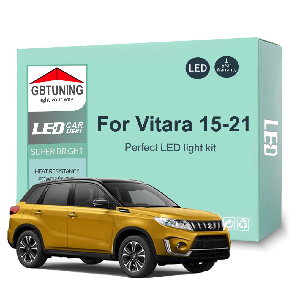 AutoGlowLED LED Interior Light Kit for Suzuki Vitara Grand Vitara MK4 2015-2021 Canbus