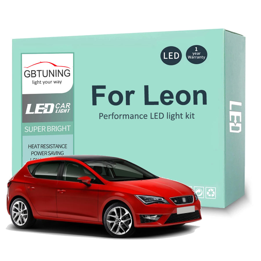 AutoGlowLED LED Interior Light Kit for Seat Leon MK1 MK2 MK3 Canbus