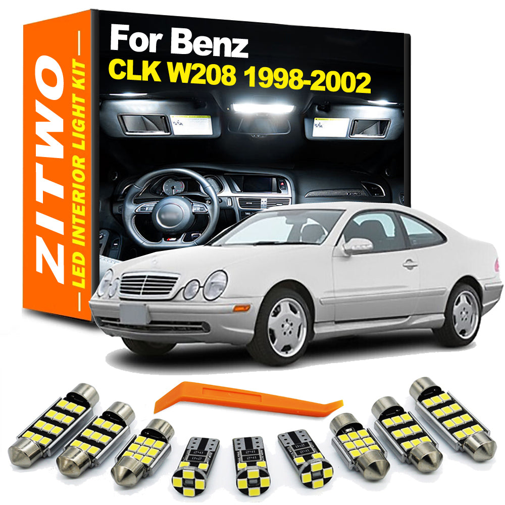 AutoGlowLED 14Pcs LED Interior Light Kit for Mercedes CLK W208 1998-2002