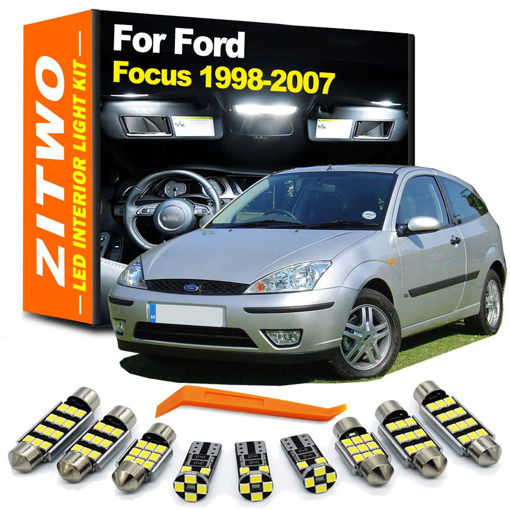 AutoGlowLED 14Pcs LED Interior Light Kit for Ford Focus 1998-2007