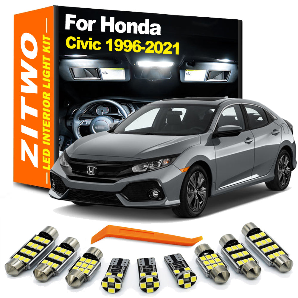 AutoGlowLED LED Interior Light Kit for Honda Civic 6th-10th Gen 1996-2021