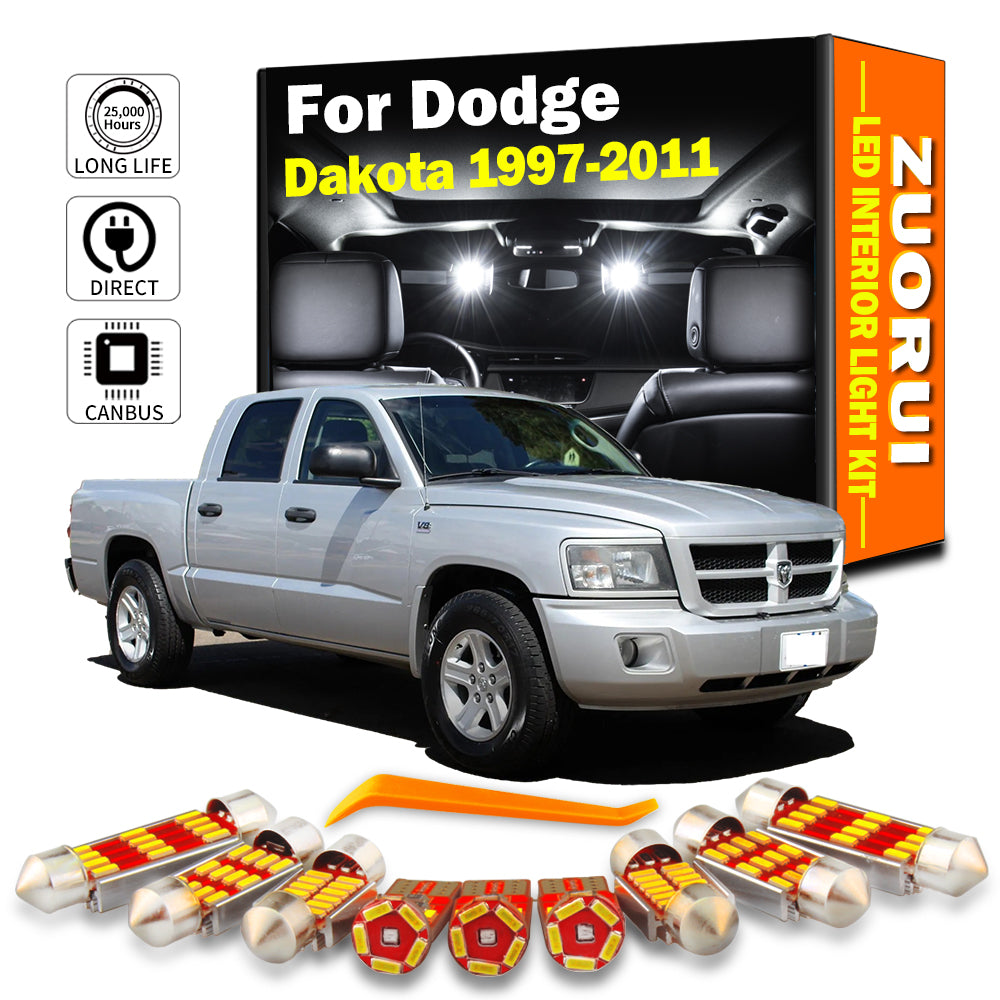 AutoGlowLED Canbus LED Interior Light Kit for Dodge Dakota 1997-2011