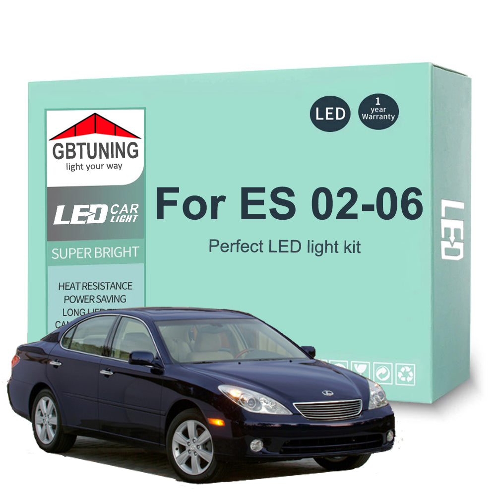 AutoGlowLED 16Pc Canbus LED Interior Light Kit for Lexus ES300 ES330 2002-2006