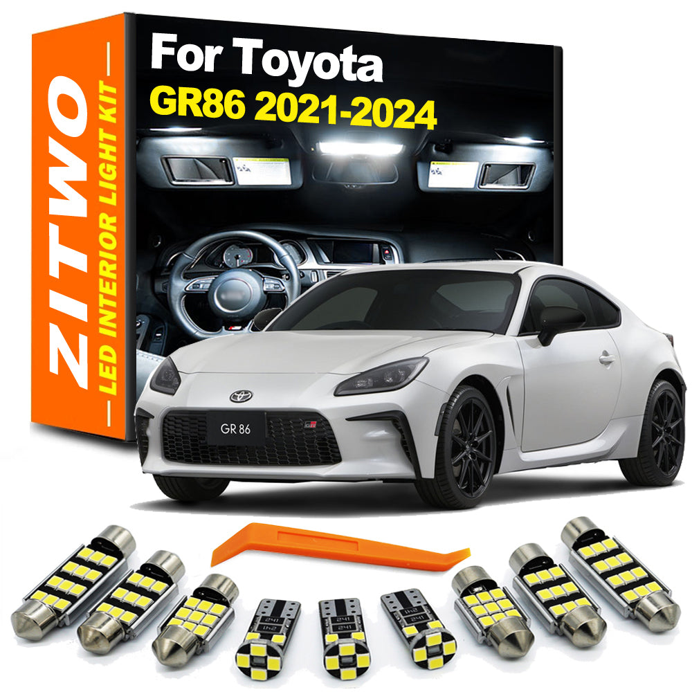 AutoGlowLED 10Pcs LED Interior Light Kit for Toyota GR86 2021-2024