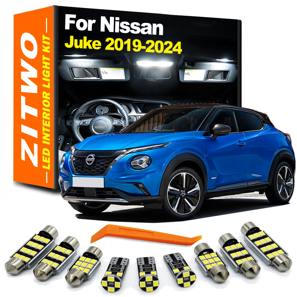 AutoGlowLED 11Pcs LED Interior Light Kit for Nissan Juke 2019-2024 Canbus