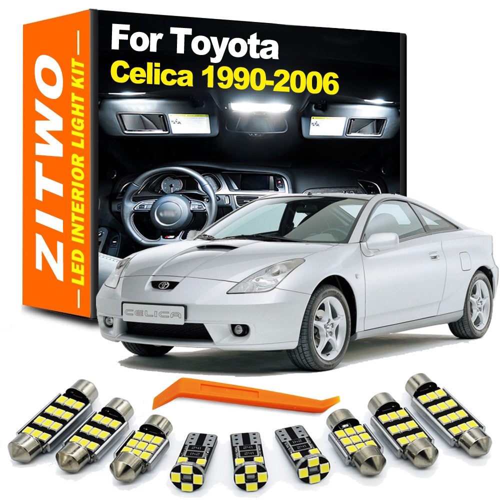 AutoGlowLED LED Interior Light Kit for Toyota Celica 1990-2006 (Trunk, Dome, License Plate)
