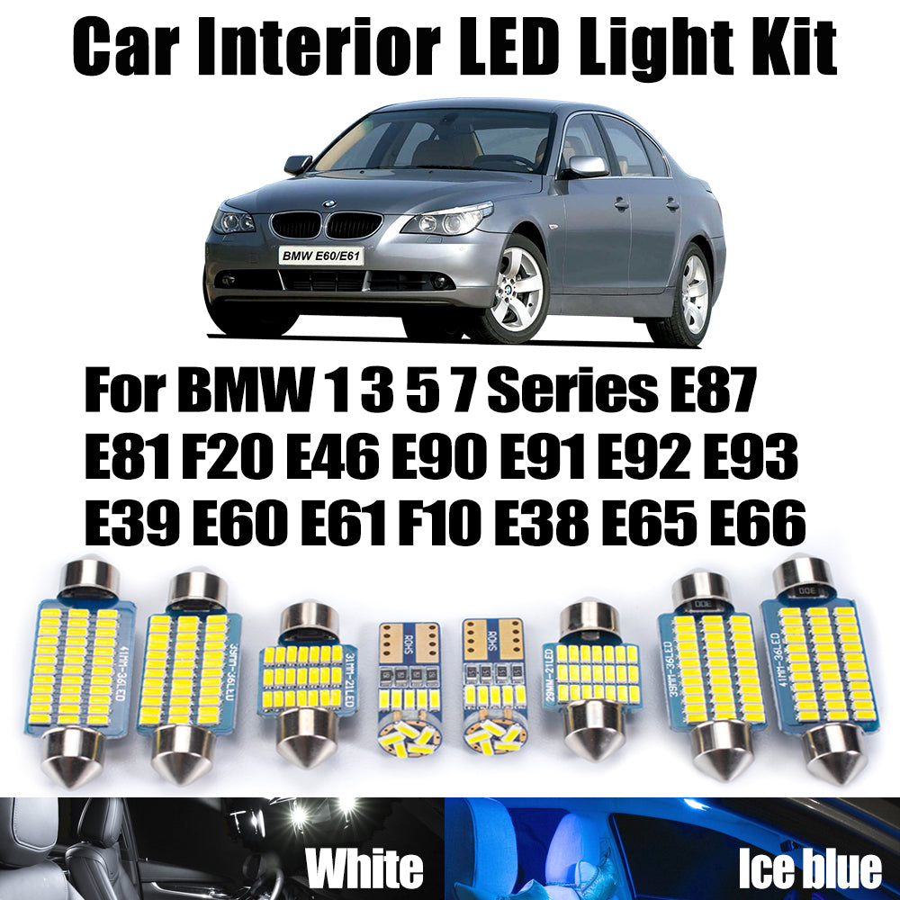 AutoGlowLED Interior LED Light Kit for BMW 1 3 5 Series E87 E90 E46 E60 F10