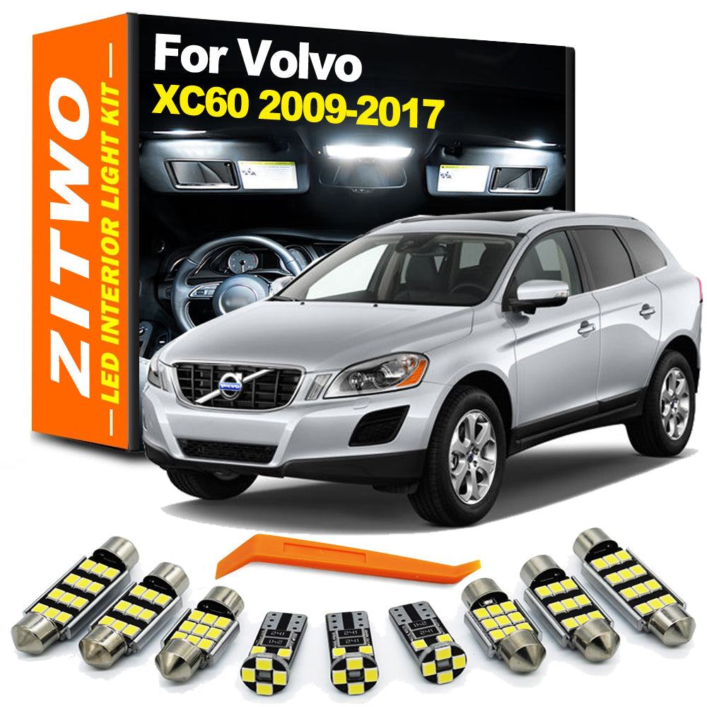 AutoGlowLED 16-Piece LED Interior Light Kit for Volvo XC60 2009-2017