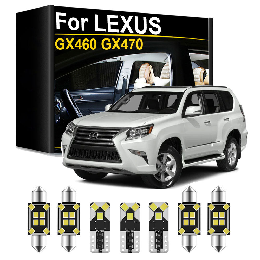 AutoGlowLED Interior LED Light Kit for Lexus GX GX460 GX470 2003-2018 Canbus